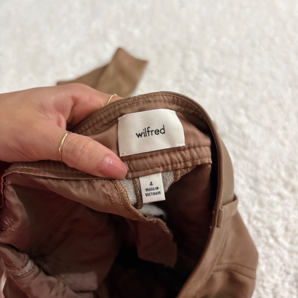 Aritza Wilfred Bridger Cargo Pant 4 Vegan Brown Leather Grunge City College - Picture 5 of 6